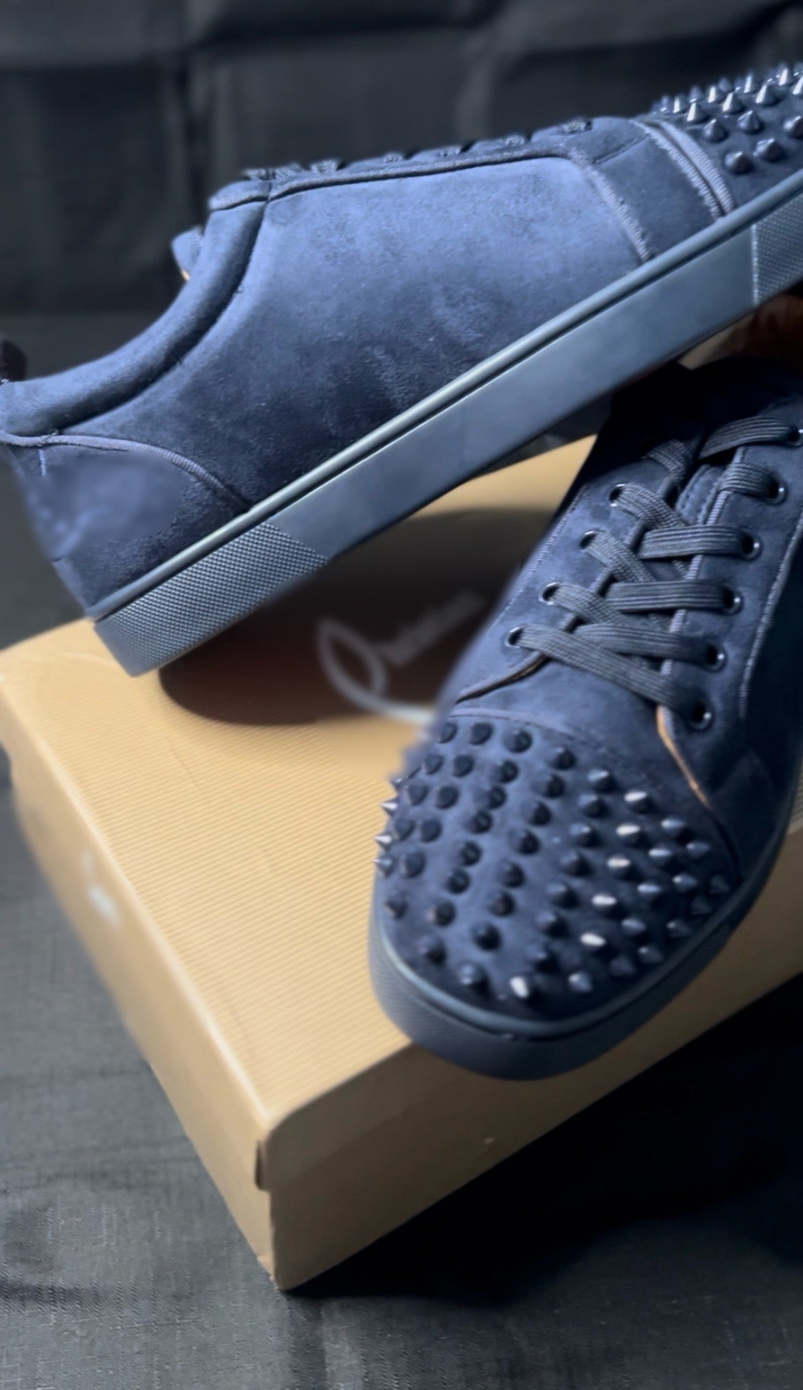 C.L. - Navy Blue Suede