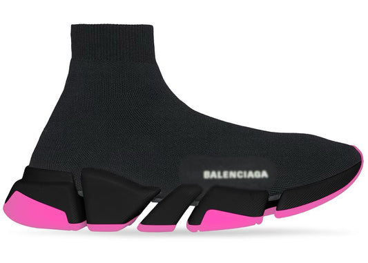 Balis Sock - Black On Pink